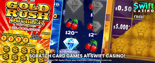 Explore the finest scratch card games at Swift Casino today!