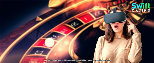 Headset for virtual reality casinos 