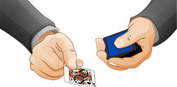 What method is used to deal the cards?
